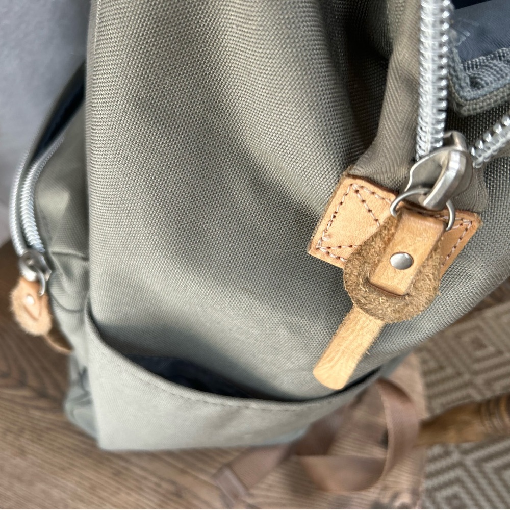 HIMAWARI Holly Daze 15” Waterproof Canvas Backpack-Out Of Stock on website. Gray - Picture 13 of 14